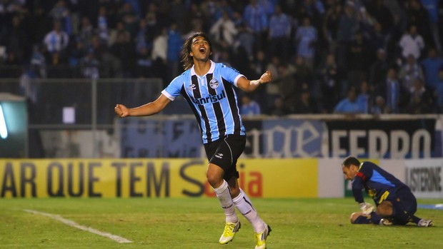 Marcelo Moreno é o goleador do Grêmio na temporada (Foto: Lucas Uebel, Divulgação/Trato.TXT)