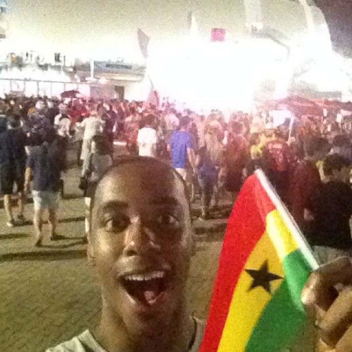 Jerome Meyinsse basquete Gana x EUA (Foto: Reprodução/Instagram) Jerome Meyinsse basquete Gana x EUA (Foto: Reprodução/Instagram)