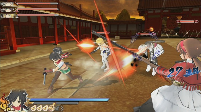 As ninjas de Senran Kagura Shinovi Versus chegam agora também para o PS Vita (Foto: Pocket Gamer)