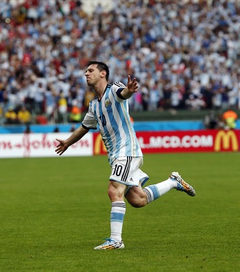 Messi Argentina x Nigéria (Foto: AP)