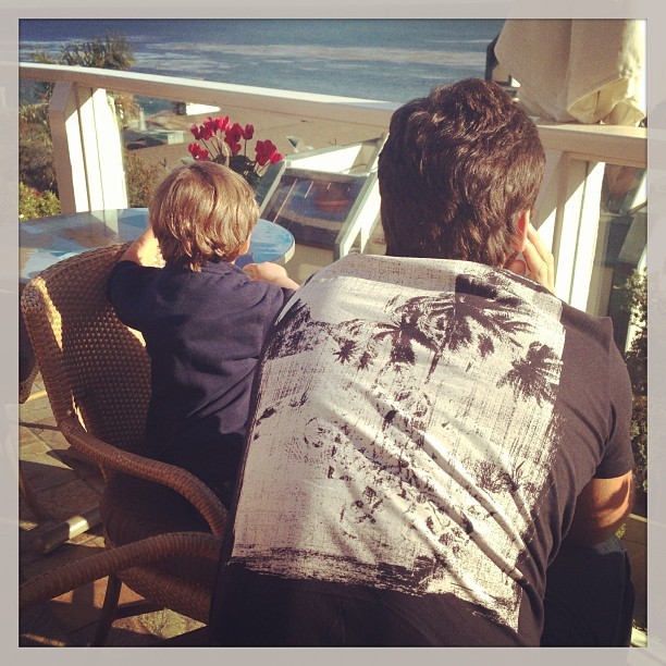Davi e Márcio Pedreira, respectivamente filho e marido de Claudia Leitte (Foto: Instagram/ Reprodução)