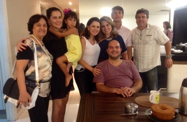 Hemerson Casado Gama e família - Vanessa Faro em Maceió (Foto: arquivo pessoal)