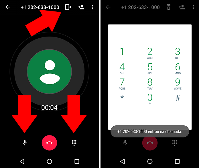 Como ligar de graça para telefones dos EUA no Android e iPhone Use-viva-voz-e-outros-recursos-de-chamada
