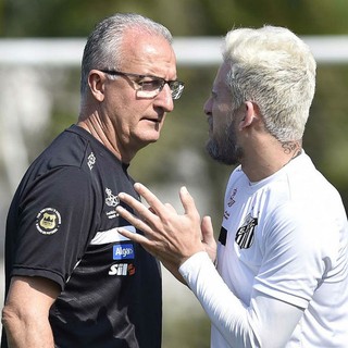 Dorival Júnior e Lucas Lima Santos (Foto: Ivan Storti / Divulgação Santos FC) Dorival Júnior e Lucas Lima Santos (Foto: Ivan Storti / Divulgação Santos FC)