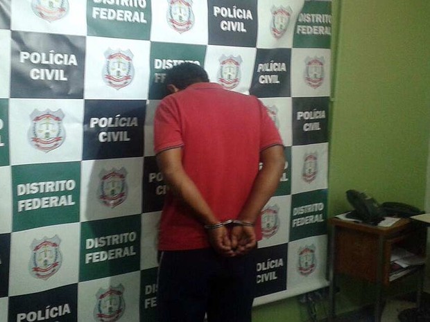 Homem suspeito de estuprar enteada de 10 anos em Ceilândia, no Distrito Federal (Foto: Bárbara Nascimento/G1)