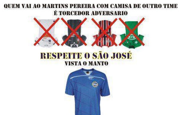 Torcida faz campanha contra os grandes no estádio (Foto: Reprodução/ Facebook)