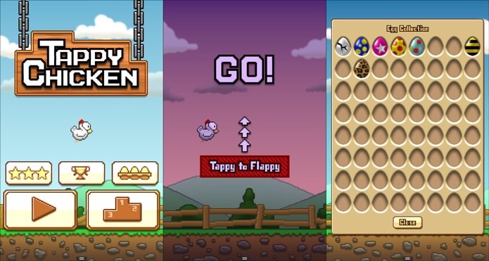 Tappy Chicken é um clone de Flappy Bird criado com a Unreal Engine 4 (Foto: Divulgação)
