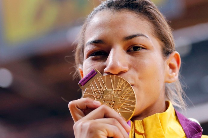 judô Sarah Menezes final olímpica medalha de ouro (Foto: Agência Reuters)