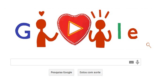 O Doodle de Valentines Day permite fazer bombons personalizados (Reprodução/Google)