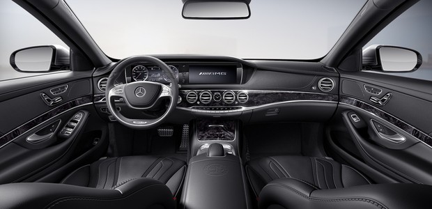 Interior do Mercedes S 63 L AMG (Foto: Divulgação)