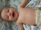 'Voltou a sorrir', diz mãe de bebê que espera transplante de coração no PR