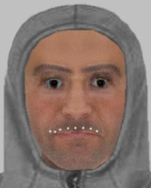 Polícia tenta encontrar ladrão de bolsa com ajuda de retrato falado bizarro (Foto: Divulgação/Essex Police)