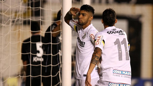 Gabriel gol Santos x Bragantino (Foto: Lucas Baptista / Ag. Estado) Gabriel gol Santos x Bragantino (Foto: Lucas Baptista / Ag. Estado)