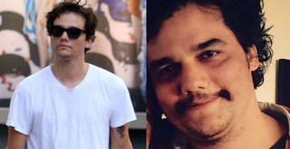 Wagner Moura em março de 2014 e após engordar para viver Pablo Escobar em 2015 (Foto: FotoRioNews/Instagram)