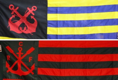 Montagem Bandeira Flamengo (Foto: Editoria de arte)