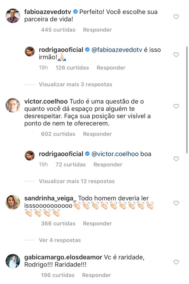 Post de Rodrigão dá o que falar com post no Instagram; entenda (Foto: Reprodução/Instagram )