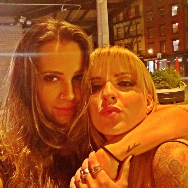 Angelis Borges e ex-BBB Clara Aguilar em Nova York, nos Estados Unidos (Foto: Instagram/ Reprodução)