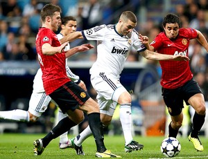 Benzema no jogo do Real Madrid contra o Manchester United (Foto: Reuters)