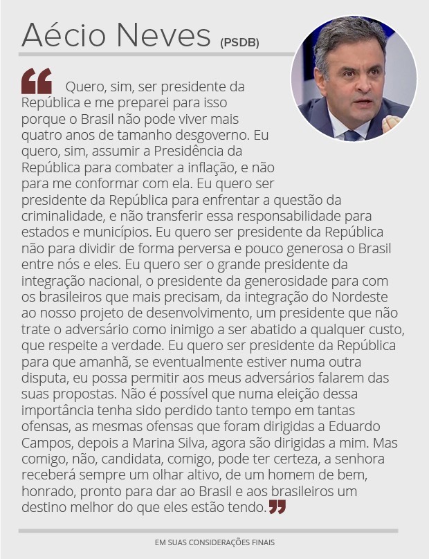 Aécio - considerações finais
