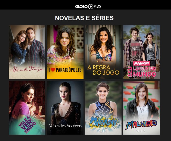Novelas da Globo estão disponíveis na íntegra no Globo Play (Foto: Globo Play)