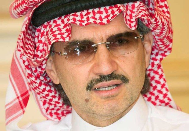 O príncipe saudita, Alwaleed bin Talal. Qual o valor verdadeiro de sua fortuna? (Foto: AFP)