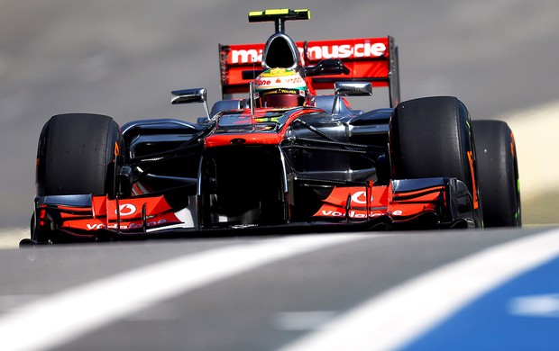 Hamilton no treino da F1 GP Brasil (Foto: Getty Images)