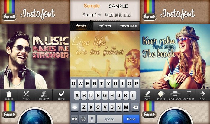 Coloque textos e personalize suas imagens com o InstaFonts (Foto: Divulgação)