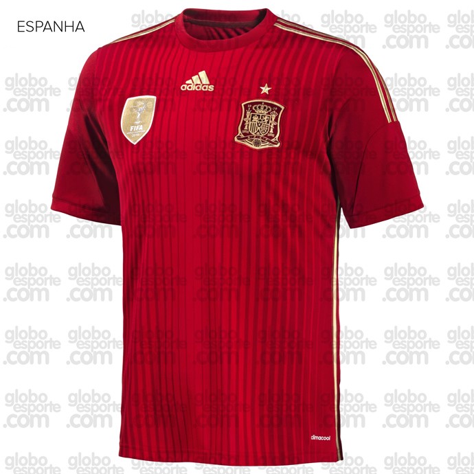 camisa Espanha Copa do Mundo