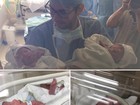Galvão Bueno anuncia nascimento de netos gêmeos: 'Dia muito feliz'
