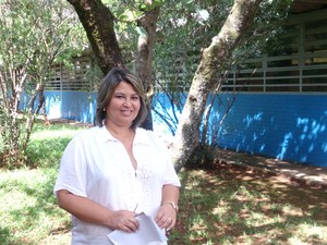 Diretora do Centro Educacional 04 do Guará, Renata Moura (Foto: Mateus Rodrigues/G1) Diretora do Centro Educacional 04 do Guará, Renata Moura (Foto: Mateus Rodrigues/G1)