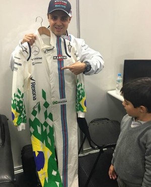 Macacão de Felipe Massa para o GP do Brasil (Foto: Reprodução)
