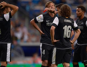 Demichelis expulsão, Real Madrid x Málaga (Foto: AFP)