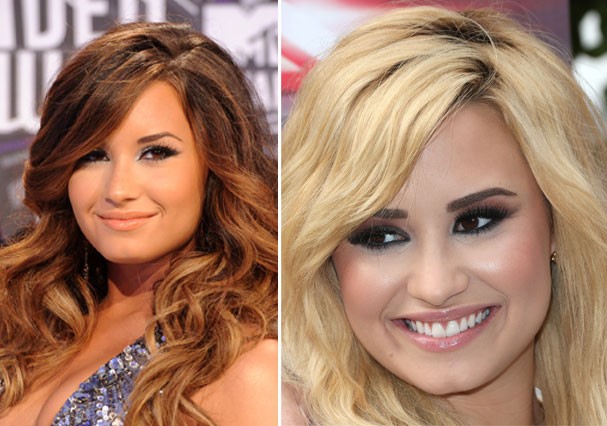 Demi Lovato é mais uma celeb que mudou a espessura do traço (Foto: Getty Images)