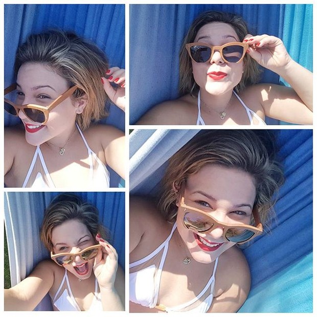 A ex-BBB Maria Claudia, a Cacau, faz caras e bocas de biquíni (Foto: Reprodução/Instagram)