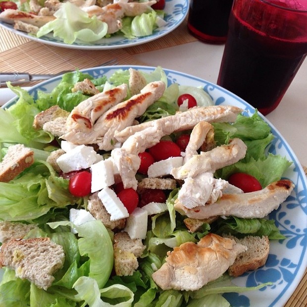 Saladinha de Eliéser (Foto: Reprodução/Instagram)