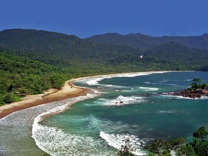Praia de Castelhanos em Ilhabela (Foto: Divulgação / Fundação Florestal)