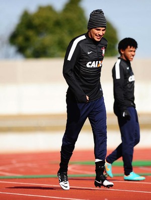 Guerrero Romarinho treino Corinthians (Foto: Marcos Ribolli / Globoesporte.com)
