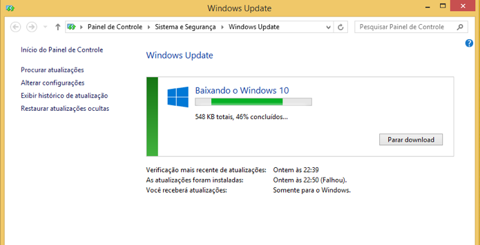 Verifique o download do Windows 10 (Foto: Reprodução/Paulo Alves)