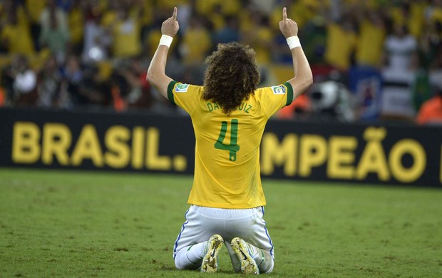 David Luiz, Brasil x Espanha (Foto: Andre Durão)