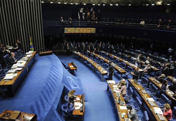 Plenário do Senado, durante votação de PEC que reduzia número de suplentes (Foto: Lia de Paula/Agência Senado)