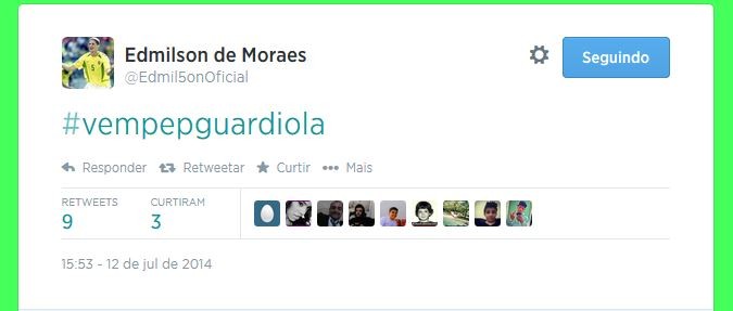 Edmílson pediu Pep Guardiola na seleção brasileira