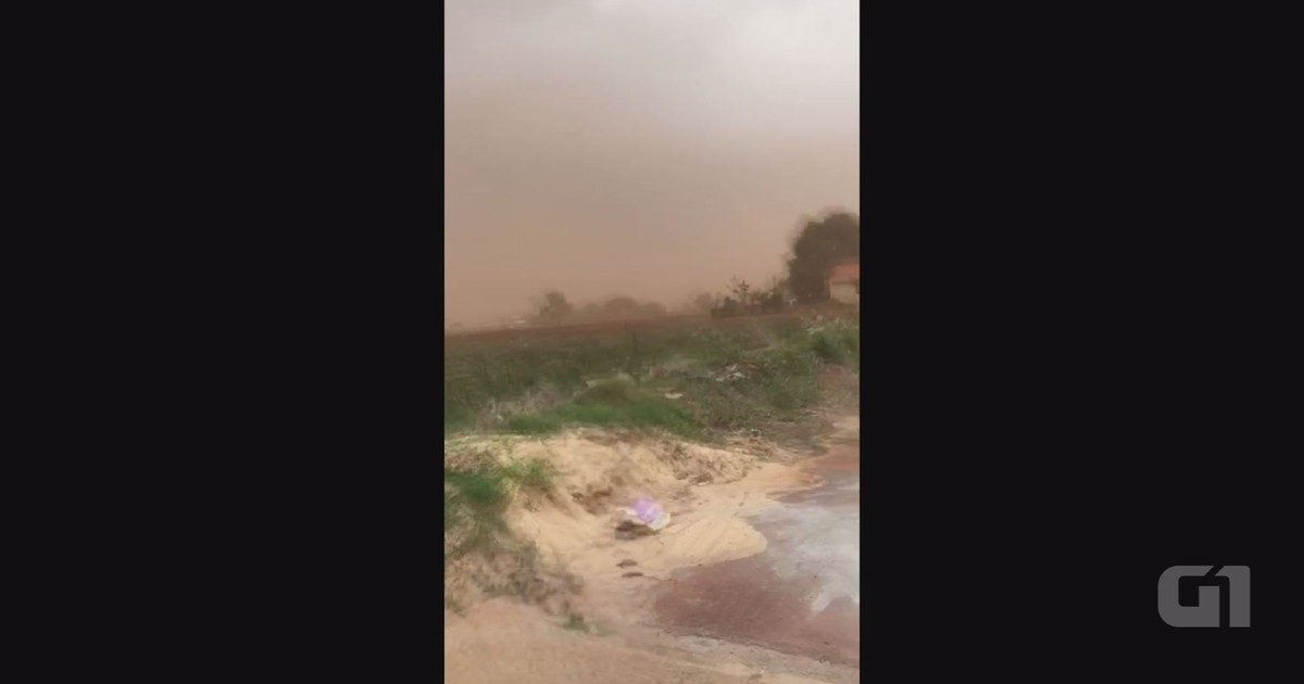 Jaboticabal tem ventos de 76 km/he tempestade de poeira; veja vídeo - Globo.com