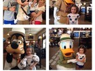 Letícia Spiller curte viagem à Disney com os dois filhos 