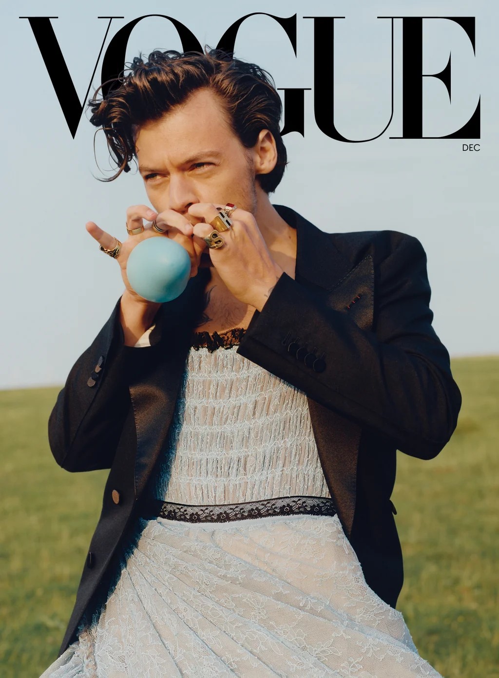Harry Styles na capa da Vogue - Edição Dezembro 2020 (Foto: Tyler Mitchell)