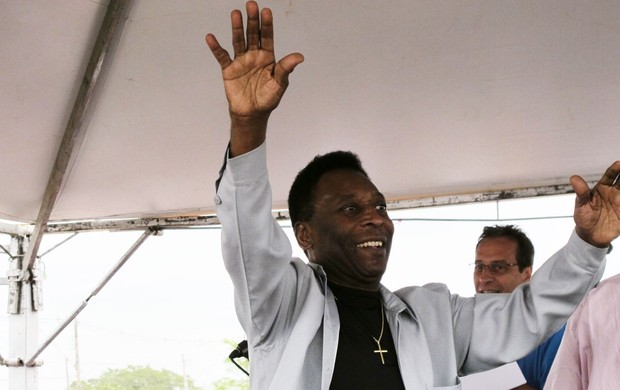 pelé três corações (Foto: Alexandre Alliatti/Globoesporte.com)