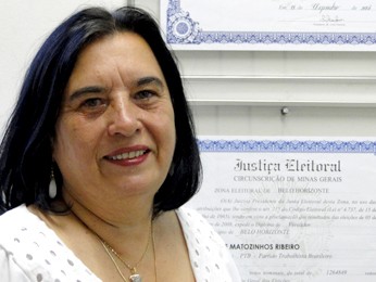 Elaine Matozinhos (PTB) foi a única vereadora eleita em BH (Foto: Humberto Trajano / G1)