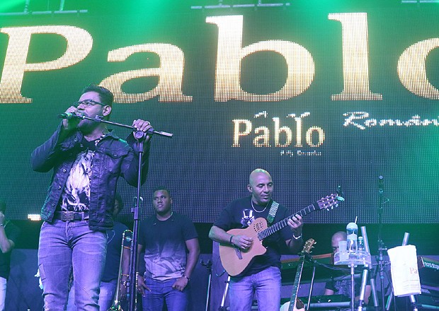 Pablo do Arrocha se apresentou na Brooks, em SP (Foto: Thiago Duran/AgNews)