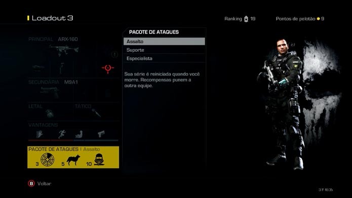 Call of Duty Ghosts: como criar e editar classes no game (Foto: Reprodução/Murilo Molina)
