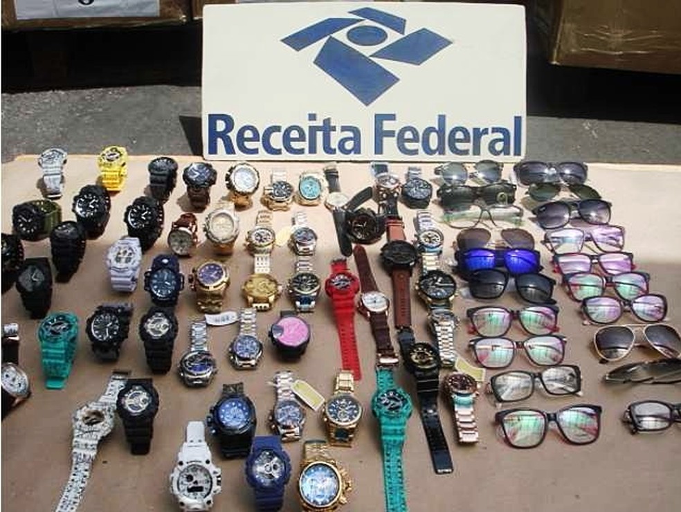 Material será destruído, informou a equipe da Alfândega do Porto de Santos (Foto: Divulgação/Receita Federal)