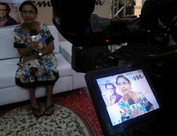 Telespectadora fala sobre a vida em família. (Foto: Maria Freitas / Inter TV dos Vales)
